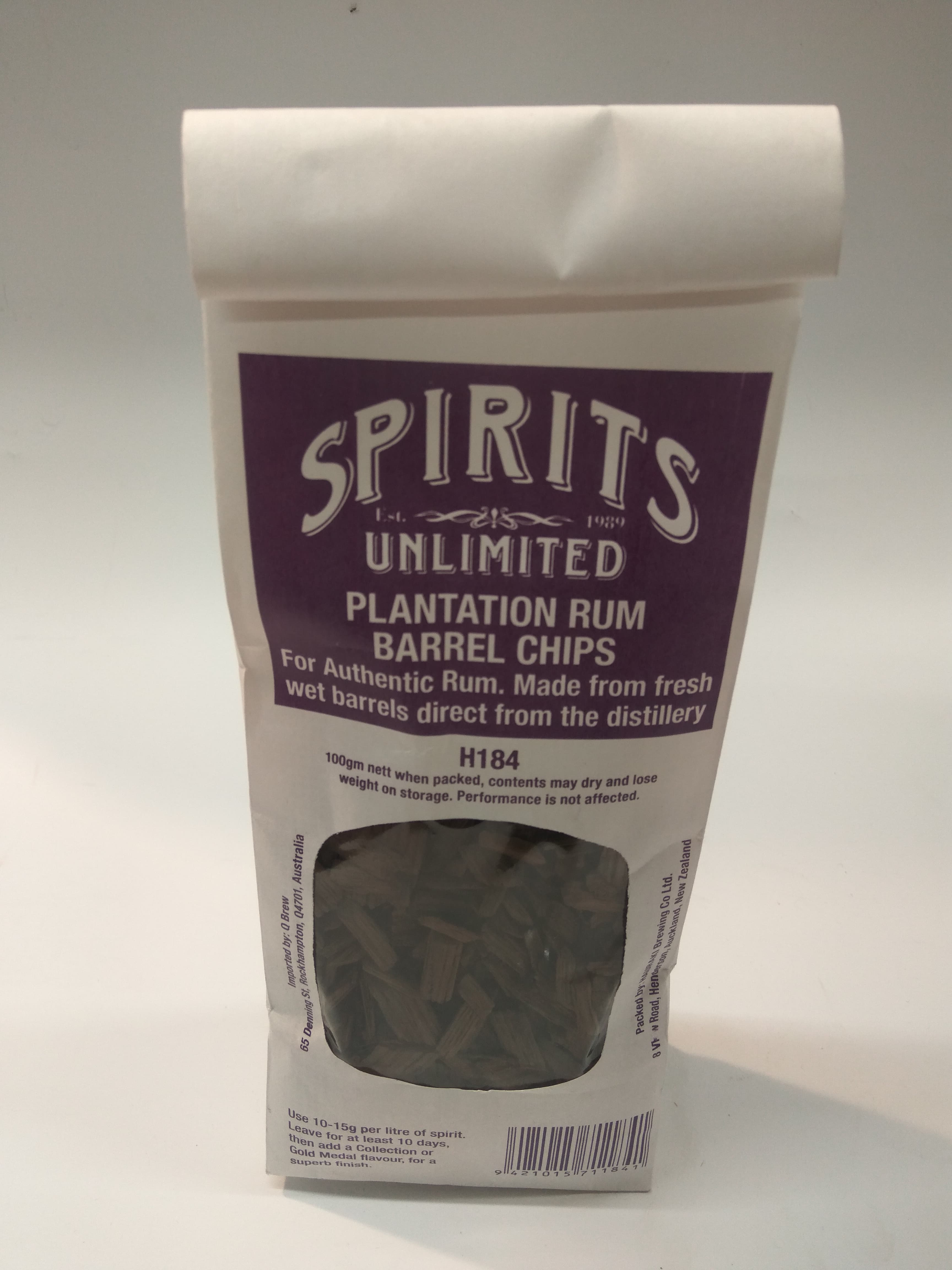 Spirits Unlimited Plantation Rum Chips