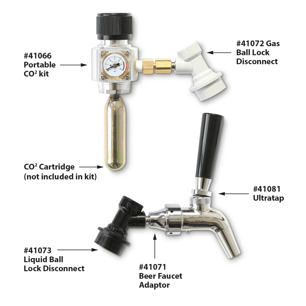 Mangrove Jack's Portable Keg Dispensing Kit - includes mini regulator