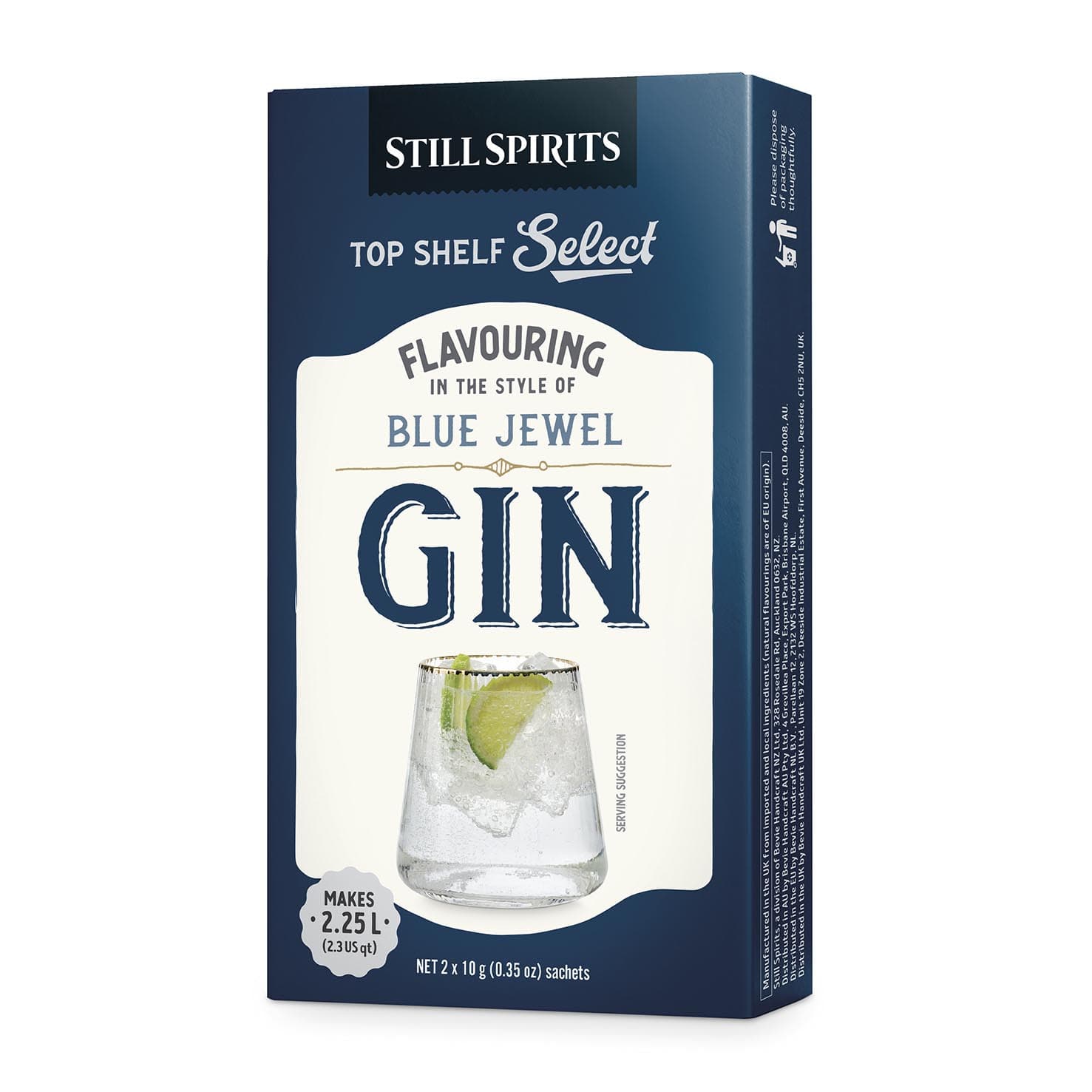 Still Spirits Top Shelf Select Blue Jewel Gin (2 x 1.125L)
