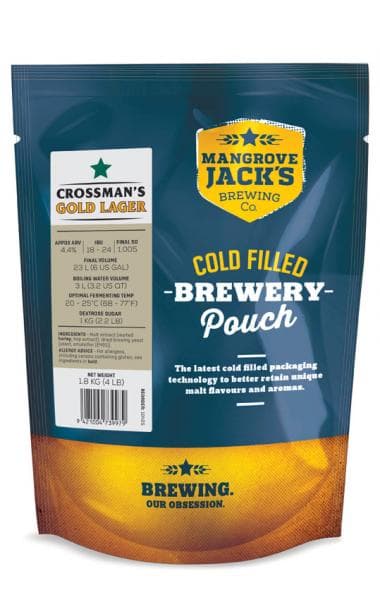 Mangrove Jack's Traditional Series Crossman's Gold Lager Pouch - 1.8kg 