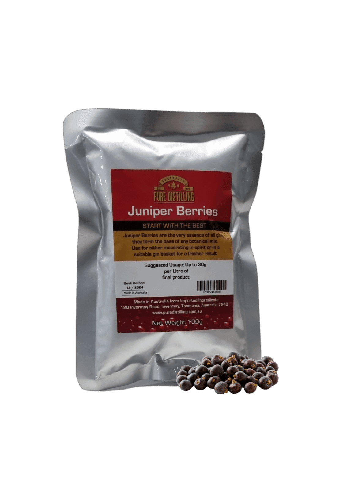 Pure Distilling Botanical Juniper Berries (100g)