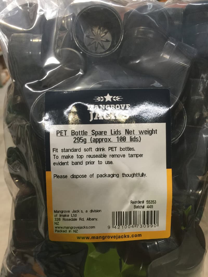 Mangrove Jack's Screw Cap for PET Bottle x 100