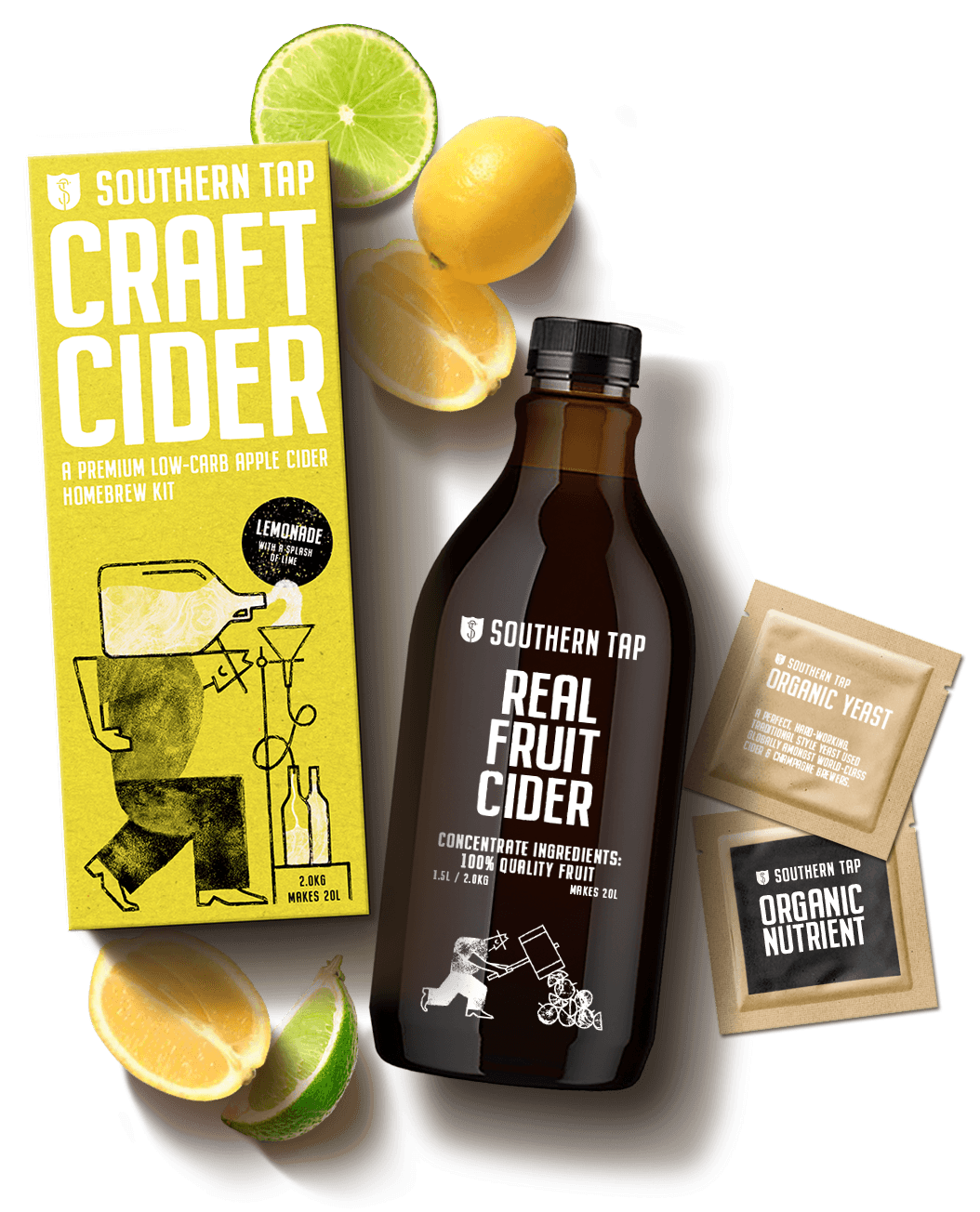 Southern Tap Lemonade Cider Kit with a Splash of Lime 