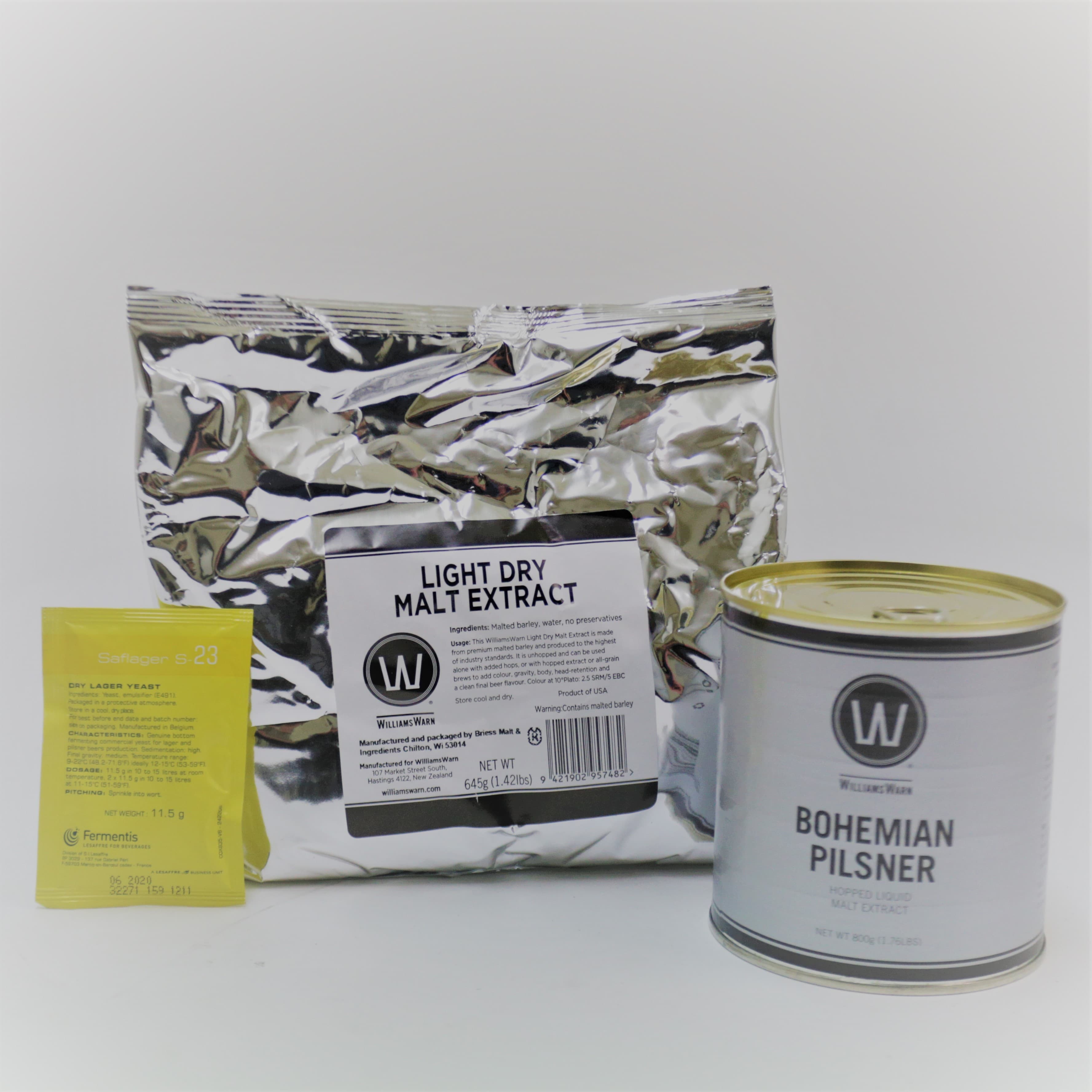 Williams Warn Bohemian Pilsner 10 Litre Kit